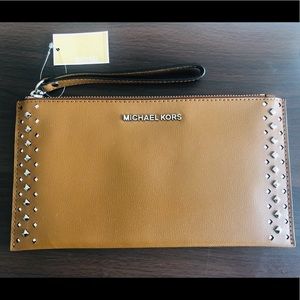 Michael Kors Jet Set Travel Studded Large Clutch